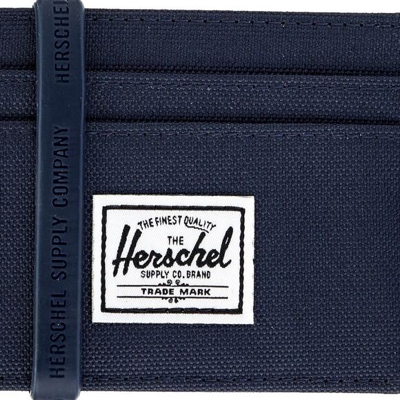 NWT New Herschel Men's Black Charlie Slim Cardholder ID Wallet RFID Travel Work - Picture 1 of 10